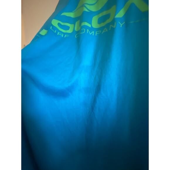 KOLOA surf company Womens Long-Sleeve Rash Guard Swim Shirt Logo Teal Green Sz S - Picture 5 of 5